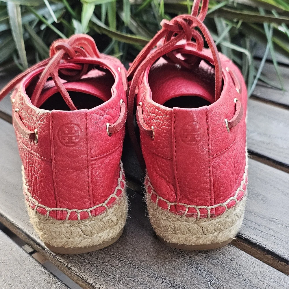 New Tory Burch red leather loafers - Picture 7 of 8